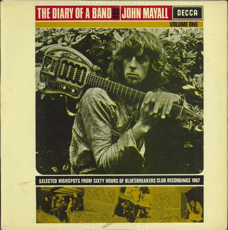 John Mayall The Diary Of A Band Volume One - VG UK Vinyl LP