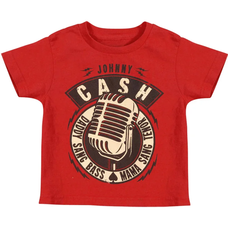Johnny Cash Microphone Youth T-Shirt
