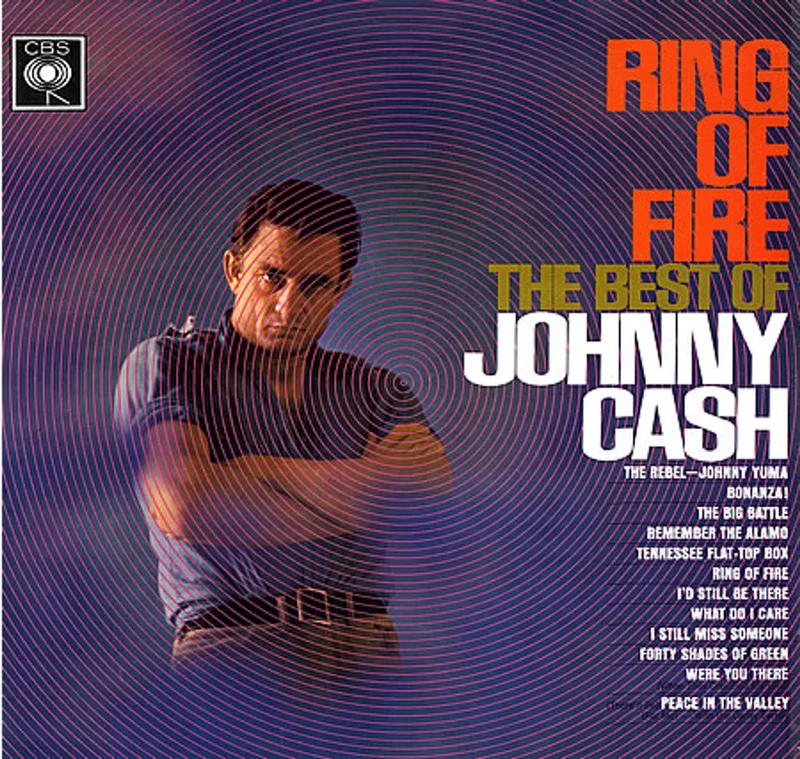 Johnny Cash Ring Of Fire - 1st Mono UK Vinyl LP