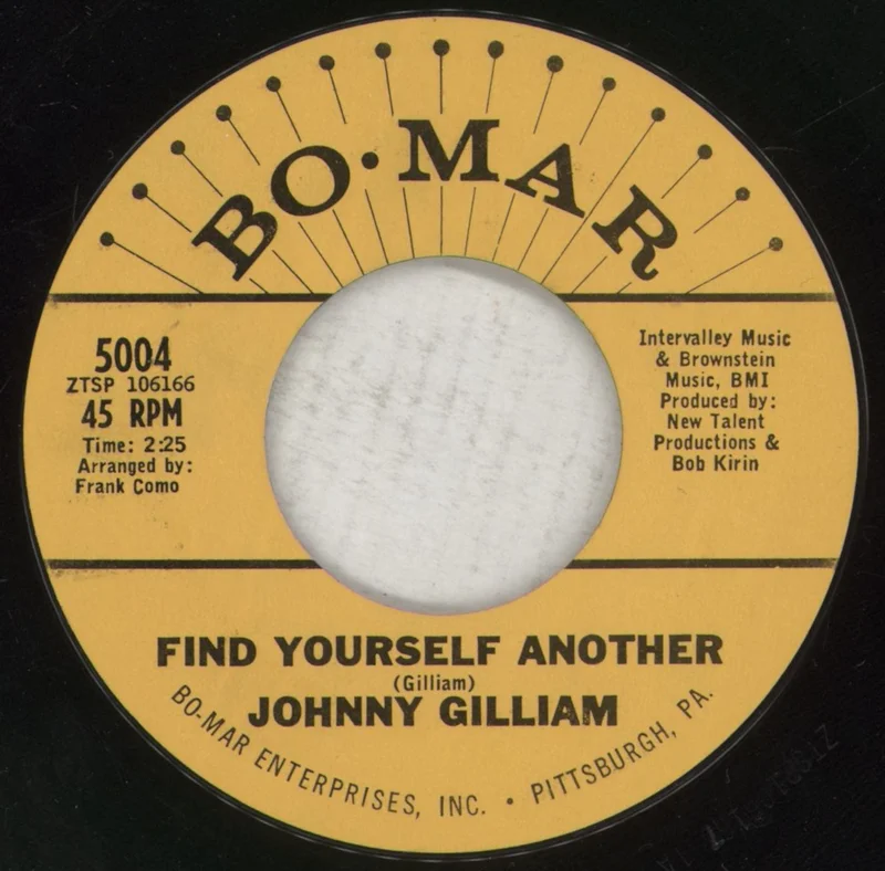 Johnny Gilliam Find Yourself Another / A Broken Hearted Man's Prayer US 7" vinyl