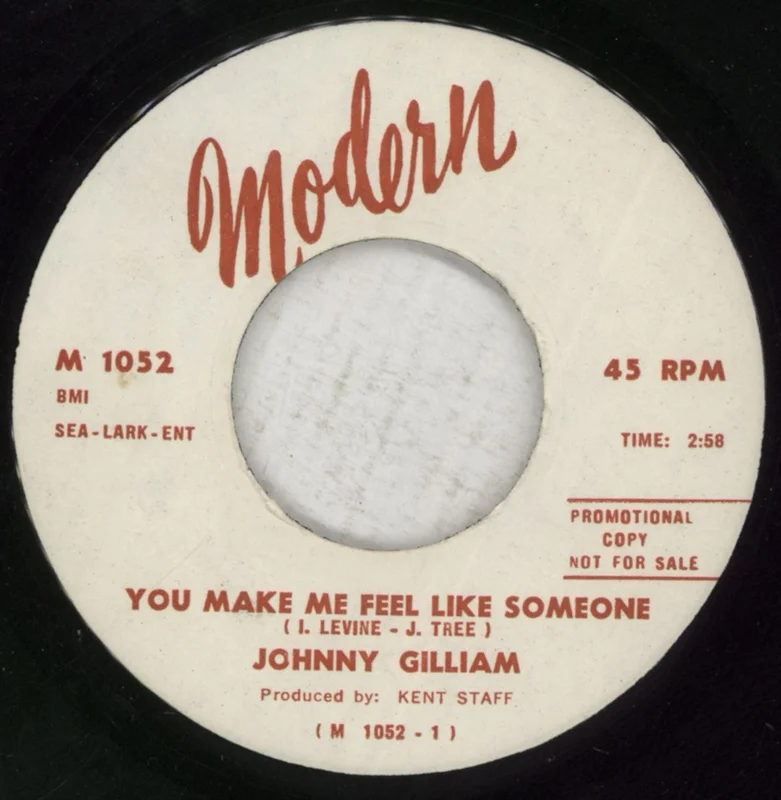 Johnny Gilliam You Make Me Feel Like Someone / Baby Take Me Back US 7" vinyl