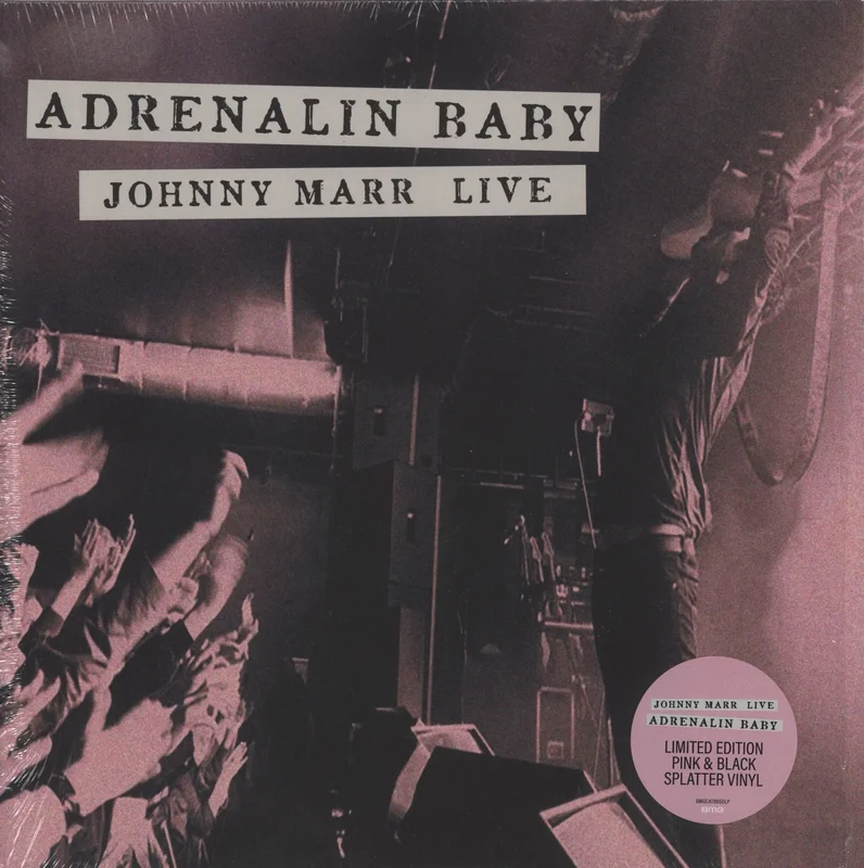 Johnny Marr Adrenalin Baby | Johnny Marr Live - Pink & Black Splatter Vinyl UK 2-LP vinyl set