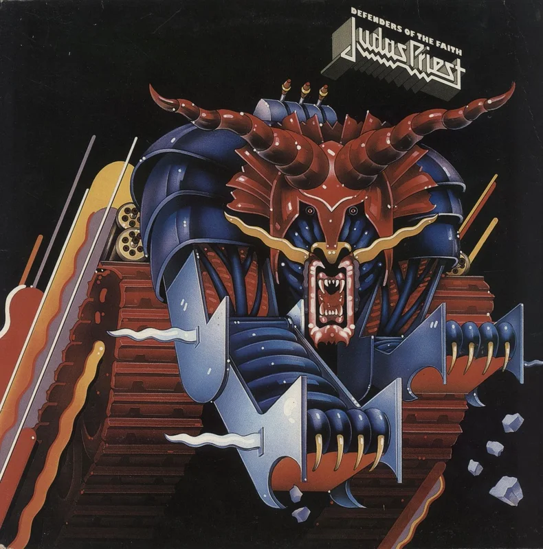Judas Priest Defenders Of The Faith - Demo Stamped UK Promo Vinyl LP