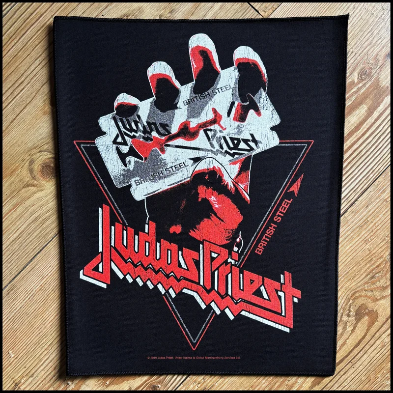 JUDAS PRIEST: official BRITISH STEEL large back patch