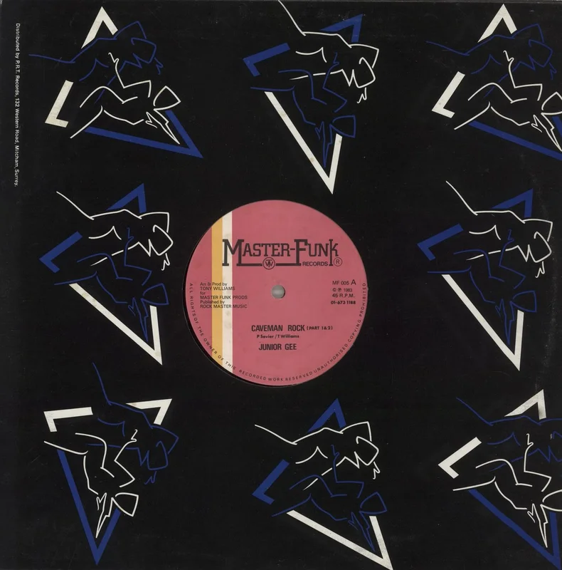 Junior Gee Caveman Rock / Scratch The Rock UK 12" vinyl