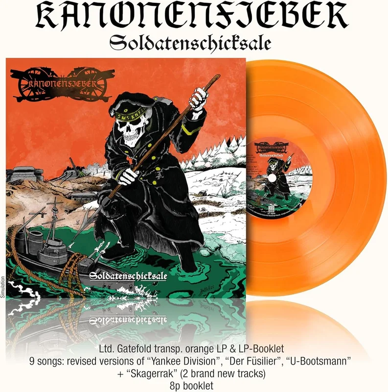 Kanonenfieber Soldatenschicksale - 180 Gram Orange Vinyl - Sealed UK Vinyl LP