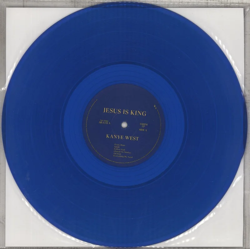 Kanye West Jesus Is King - Blue Vinyl - EX US Vinyl LP