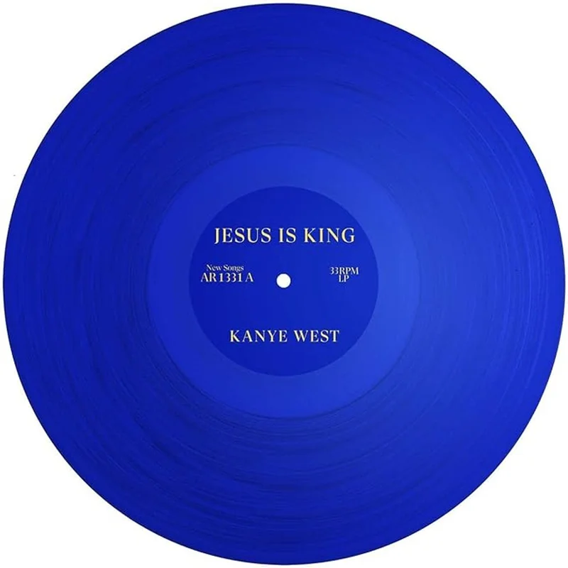 Kanye West Jesus Is King - Blue Vinyl US Vinyl LP