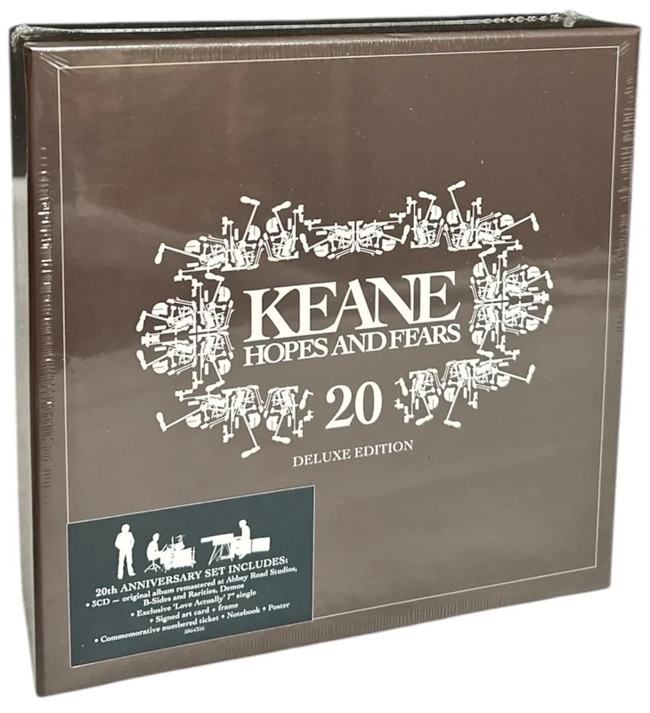 Keane (00s) Hopes And Fears 20: 20th Anniversary - 2-CD + Vinyl 7" - Autographed Art Card UK Cd album box set
