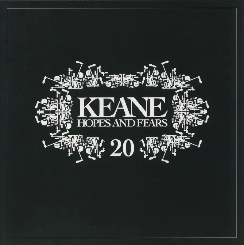 Keane (00s) Hopes And Fears 20 - 20th Anniversary Edition - Red & Black Marble Vinyl UK Vinyl LP