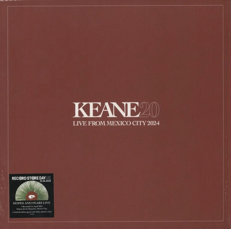 Keane (00s) Live From Mexico City 2024 - RSD 2025 - Green & White Splatter Vinyl UK Vinyl LP