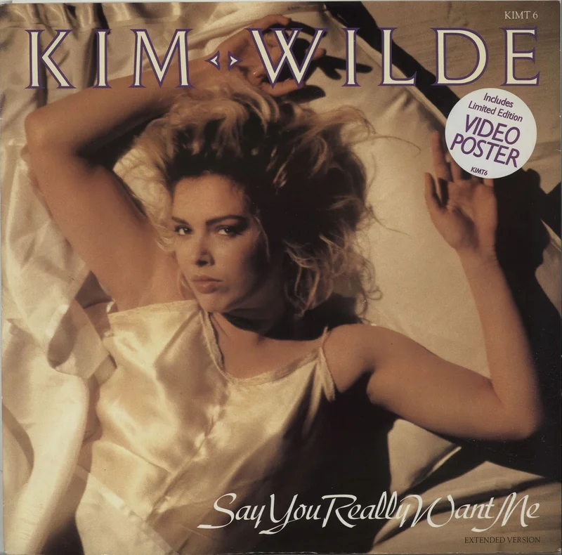 Kim Wilde Say You Really Want Me + Poster UK 12" vinyl