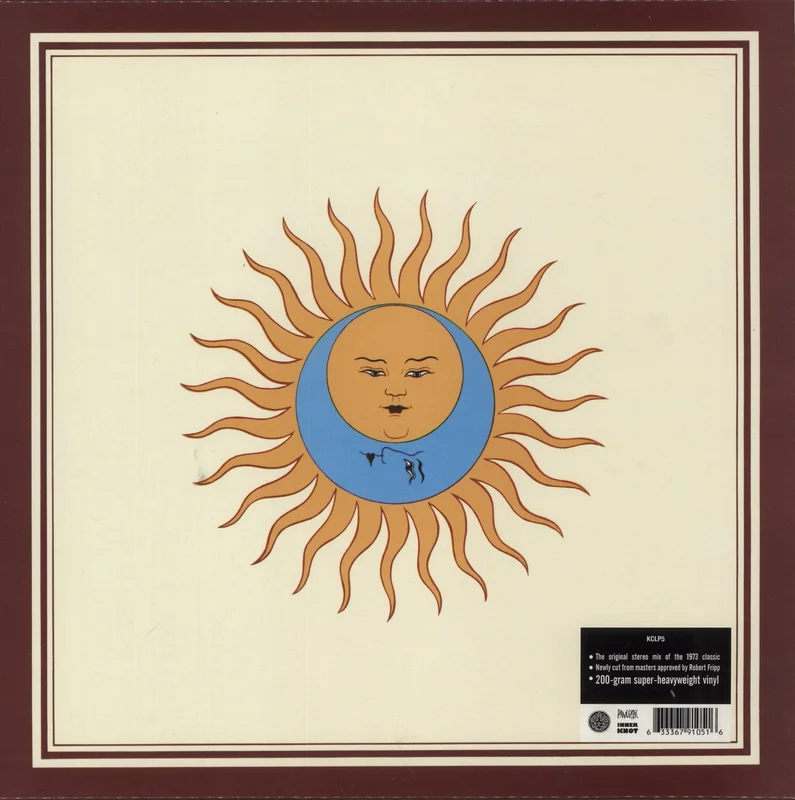 King Crimson Larks' Tongues In Aspic - 200 Gram Super Heavyweight Vinyl UK Vinyl LP