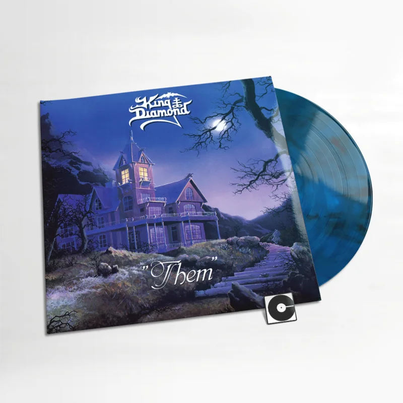 King Diamond - "Them" Standard Weight Blue And Black Marbled Smoke Vinyl LP