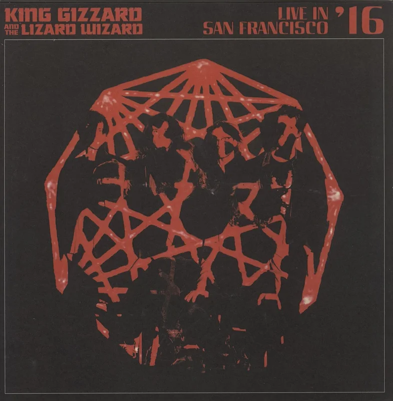 King Gizzard And The Lizard Wizard Live In San Francisco '16 - Red w/ Black wings & White Splatter Vinyl US 2-LP vinyl set