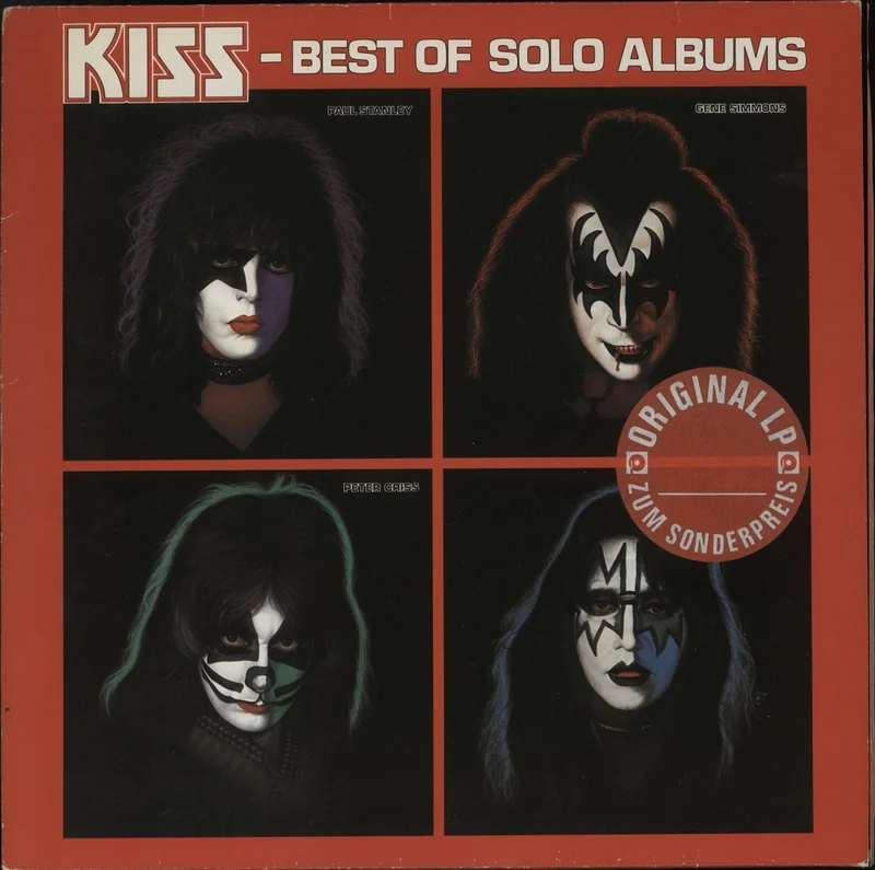 Kiss Best Of Solo Albums - Hype Sticker German Vinyl LP