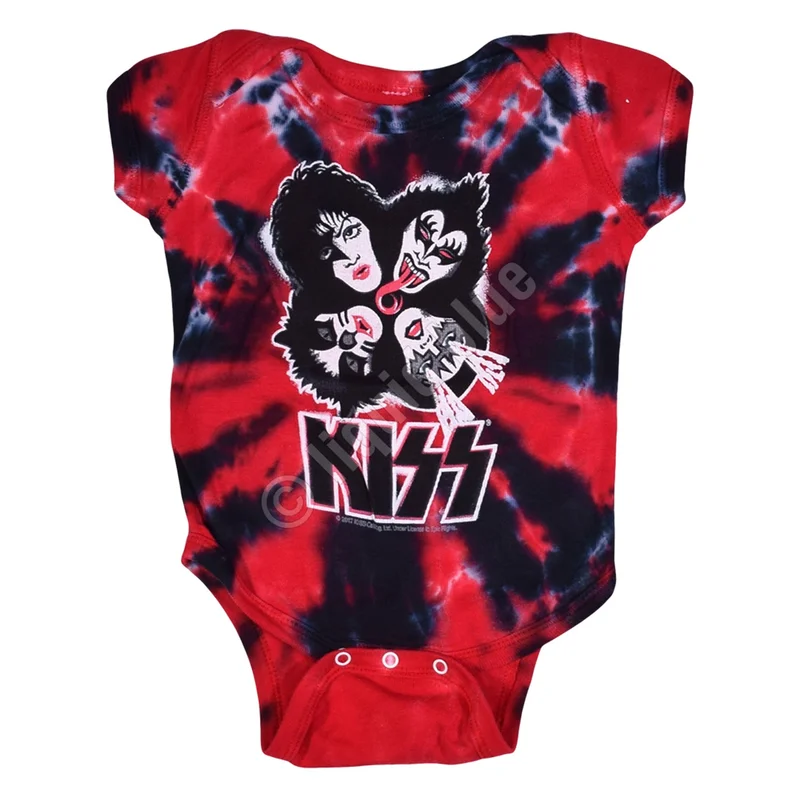 KISS Tie-Dye Baby Onesie