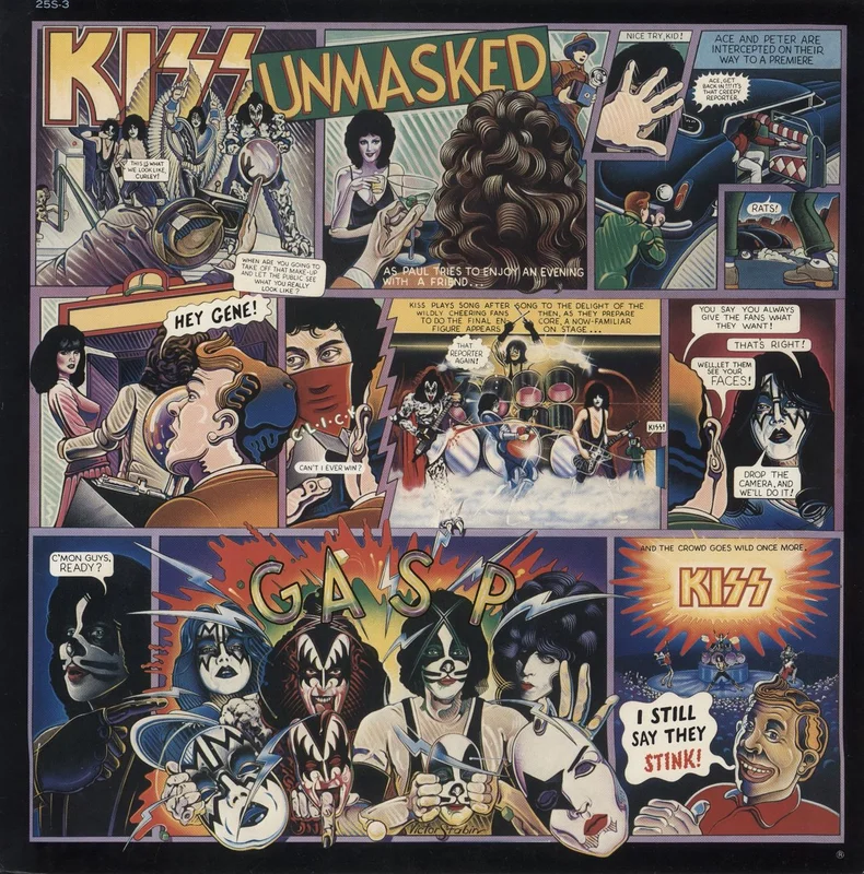 Kiss Unmasked + Stickers Japanese Vinyl LP