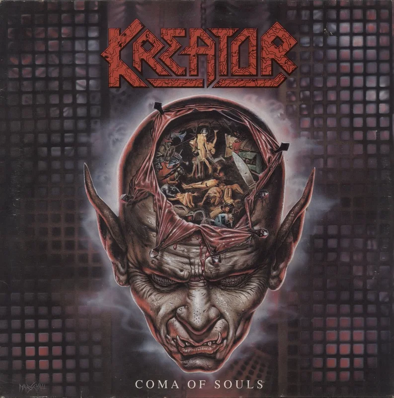 Kreator Coma Of Souls + Merch Insert German Vinyl LP