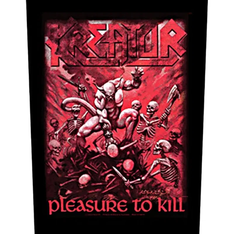 KREATOR: official PLEASURE TO KILL large back patch