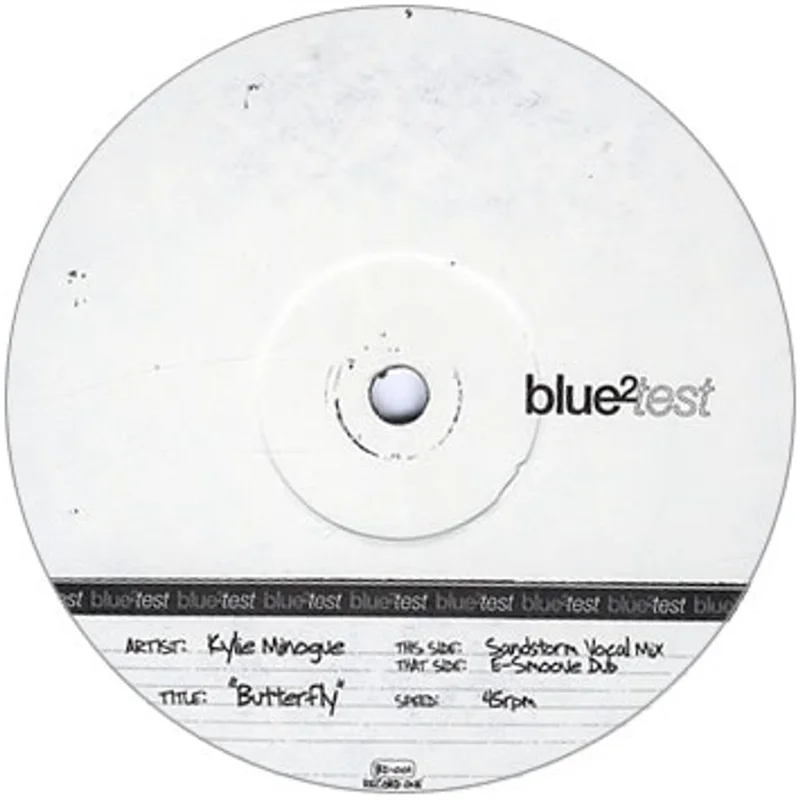 Kylie Minogue Butterfly - 4-track test press US Promo 12" vinyl