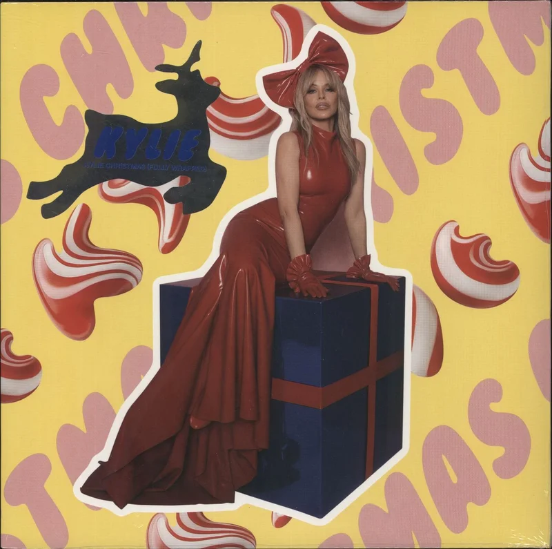 Kylie Minogue Kylie Christmas [Fully Wrapped] - Candy Cane Vinyl - Sealed UK Vinyl LP