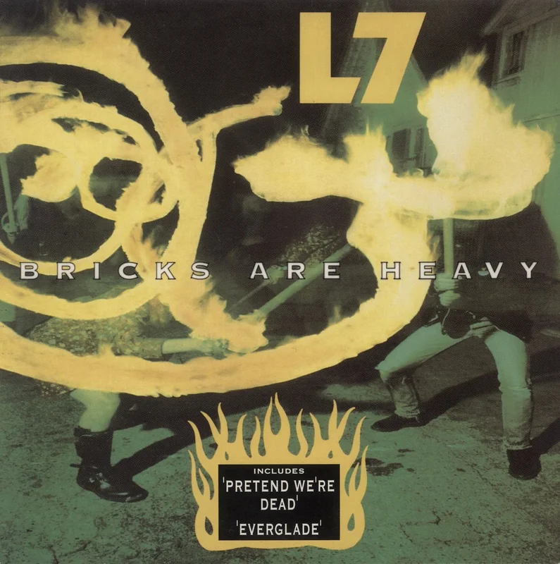 L7 Bricks Are Heavy + Inner - EX UK Vinyl LP