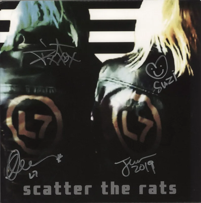 L7 Scatter The Rats - Green Vinyl - Autographed US Vinyl LP