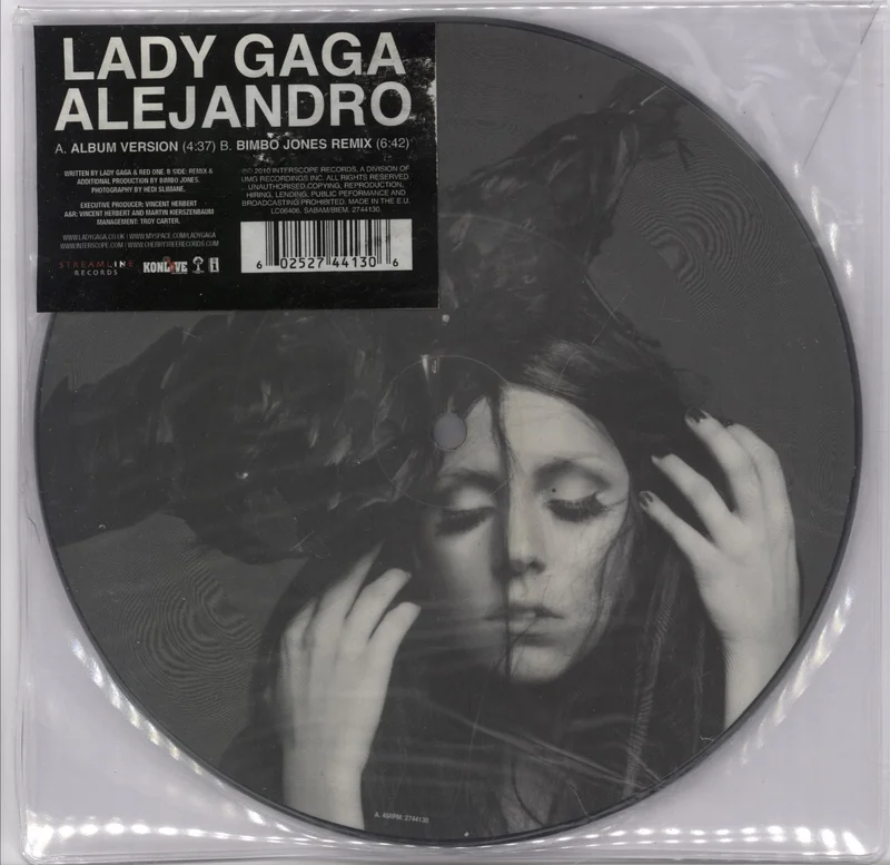 Lady Gaga Alejandro - EX UK 7" picture disc