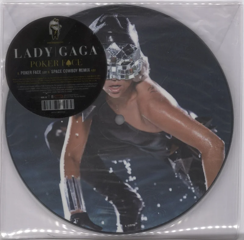 Lady Gaga Poker Face - EX UK 7" picture disc