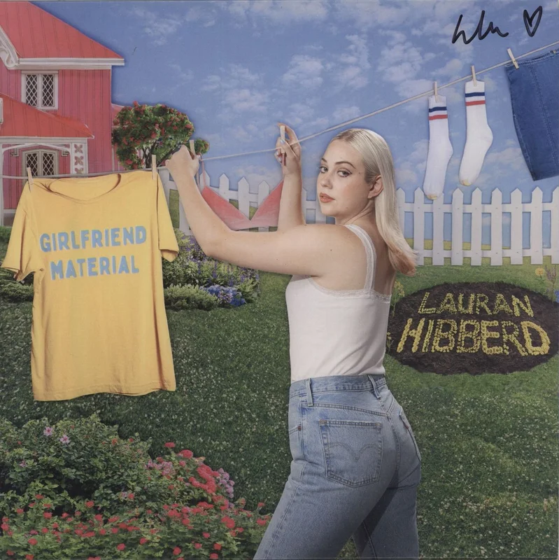 Lauran Hibberd Girlfriend Material - Sky Blue Vinyl - Autographed UK Vinyl LP