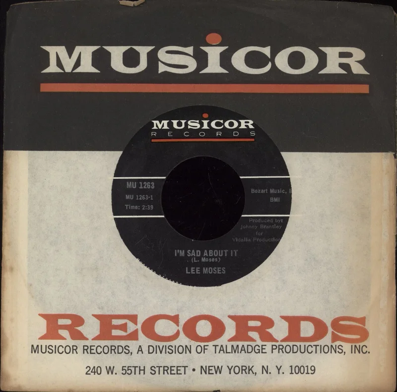 Lee Moses I'm Sad About It / How Much Longer (Must I Wait) US Promo 7" vinyl