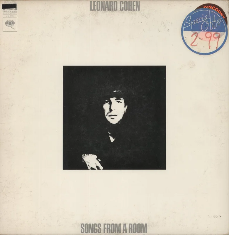 Leonard Cohen Songs From A Room - Export Issue US Vinyl LP