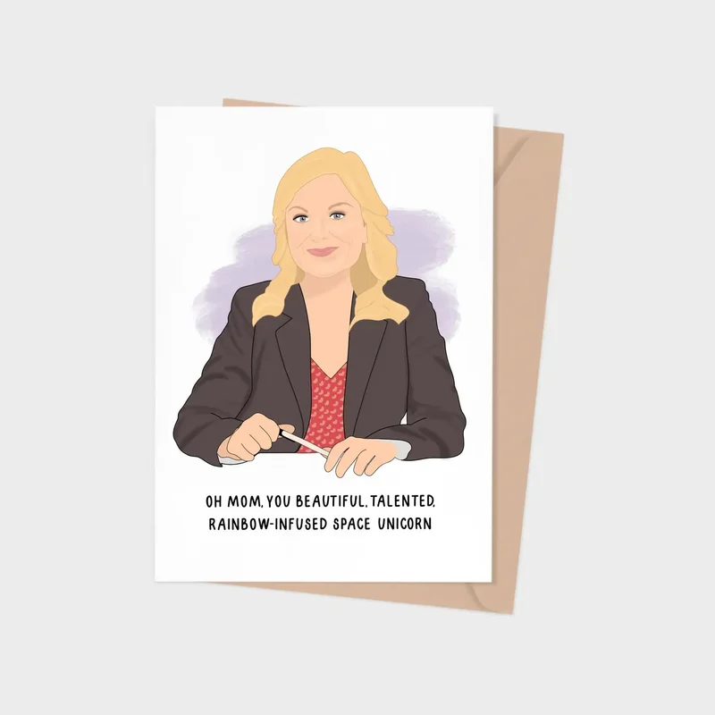 Leslie Knope Mothers Day Card