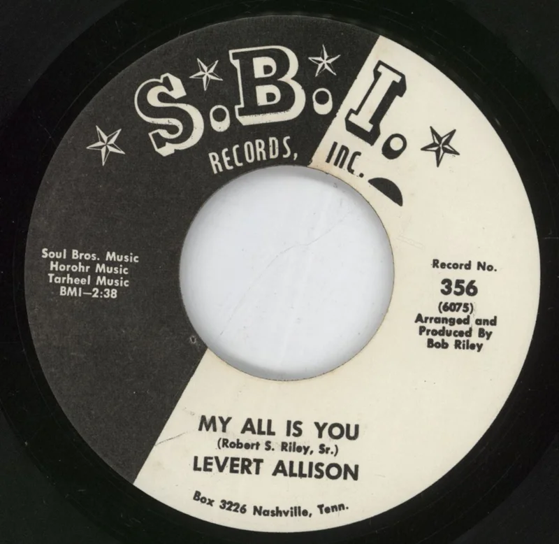 Levert Allison My All Is You / Please Send Me Someone To Love US 7" vinyl