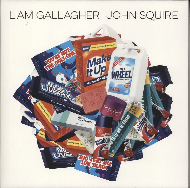 Liam Gallagher & John Squire Liam Gallagher John Squire - Split Blue & Red Vinyl UK Vinyl LP