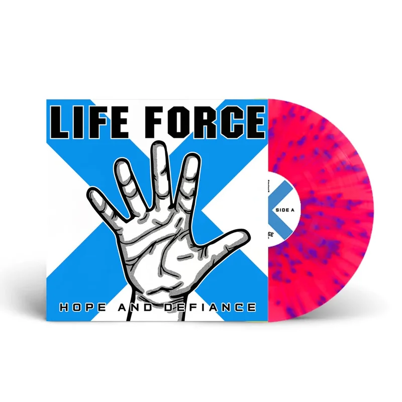 Life Force - "Hope and Defiance" Pink With Blue Splatter