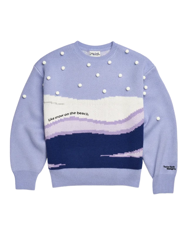 Like Snow On The Beach Sweater