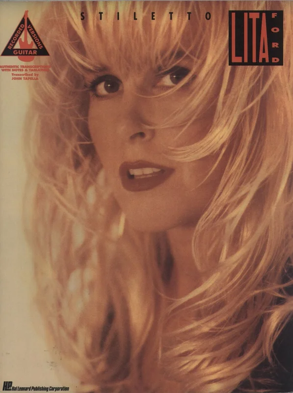Lita Ford Stiletto Songbook UK Book