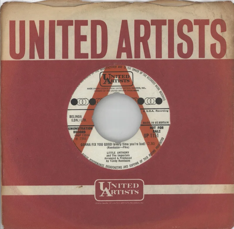 Little Anthony And The Imperials Gonna Fix You Good (Everytime You're Bad) - Demo UK 7" vinyl