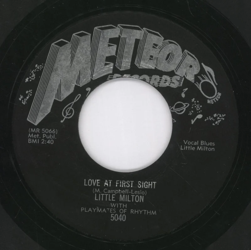 Little Milton Love At First Sight / Let's Boogie Baby US Promo 7" vinyl