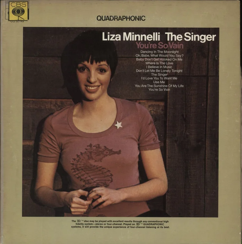 Liza Minnelli The Singer - Quad - Export US Vinyl LP