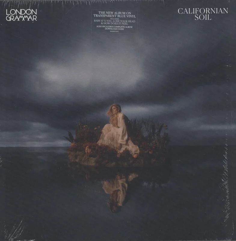 London Grammar Californian Soil - Transparent Blue vinyl UK Vinyl LP
