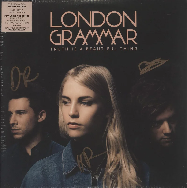 London Grammar Truth Is A Beautiful Thing - Deluxe Edition: Marble Vinyl + Autographed - Sealed UK 2-LP vinyl set