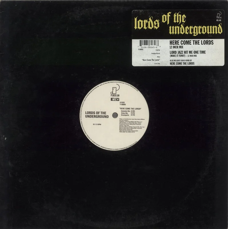 Lords Of The Underground Here Come The Lords US 12" vinyl