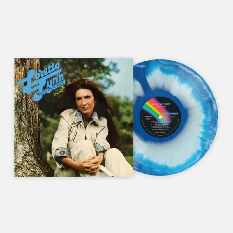Loretta Lynn - Back To The Country - Blue and White Vinyl - LP