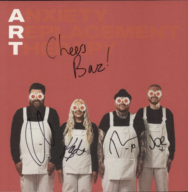 Lottery Winners Anxiety Replacement Therapy - Duck Egg Coloured Vinyl - Autographed UK Vinyl LP