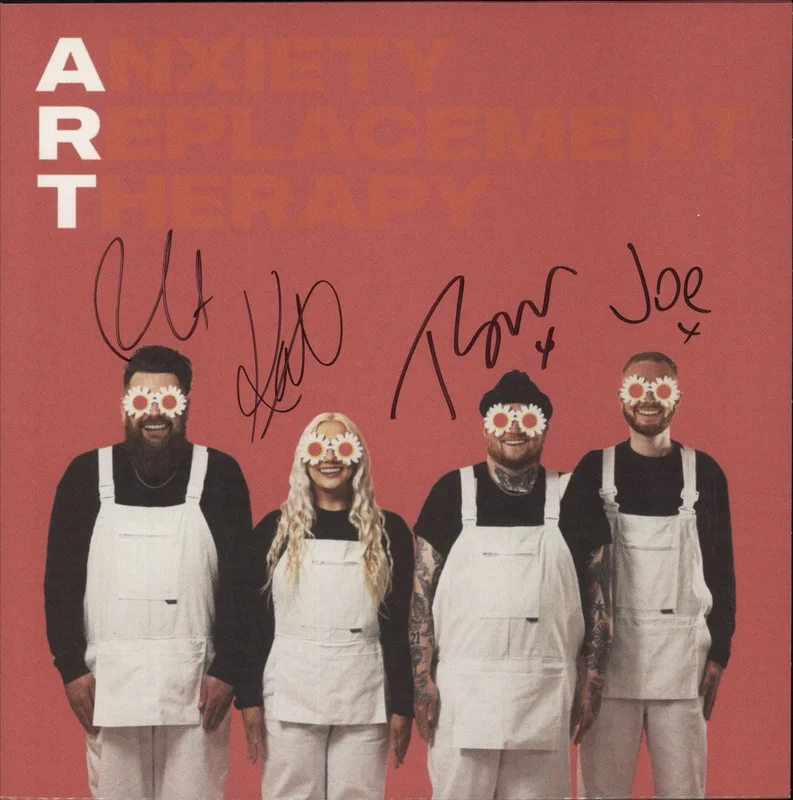 Lottery Winners Anxiety Replacement Therapy - Orange Vinyl - Autographed UK Vinyl LP
