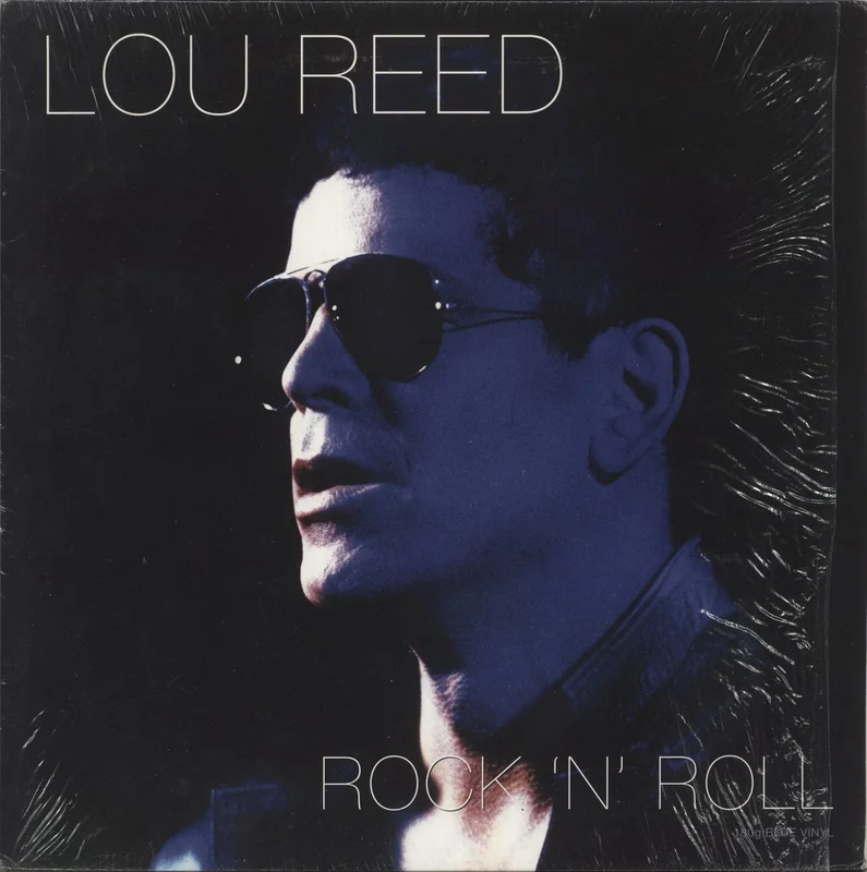 Lou Reed Rock 'n' Roll - Blue Vinyl - Shrink UK Vinyl LP