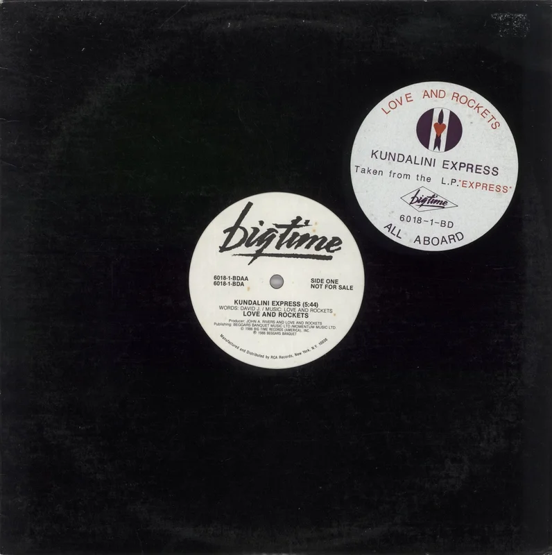Love & Rockets Kundalini Express US Promo 12" vinyl